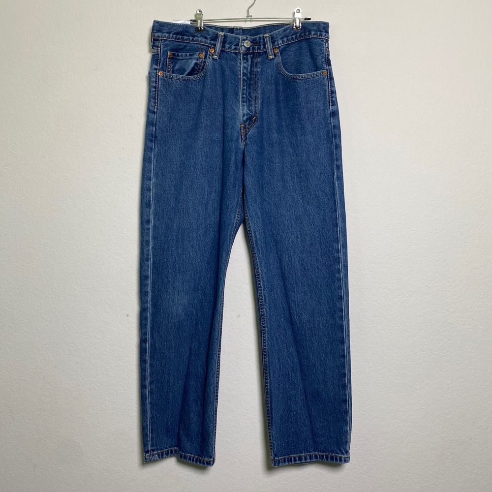 Levis Meium Wash Straight Leg 550 Mens 34x30 Classic Everyday Casual Grunge Norm